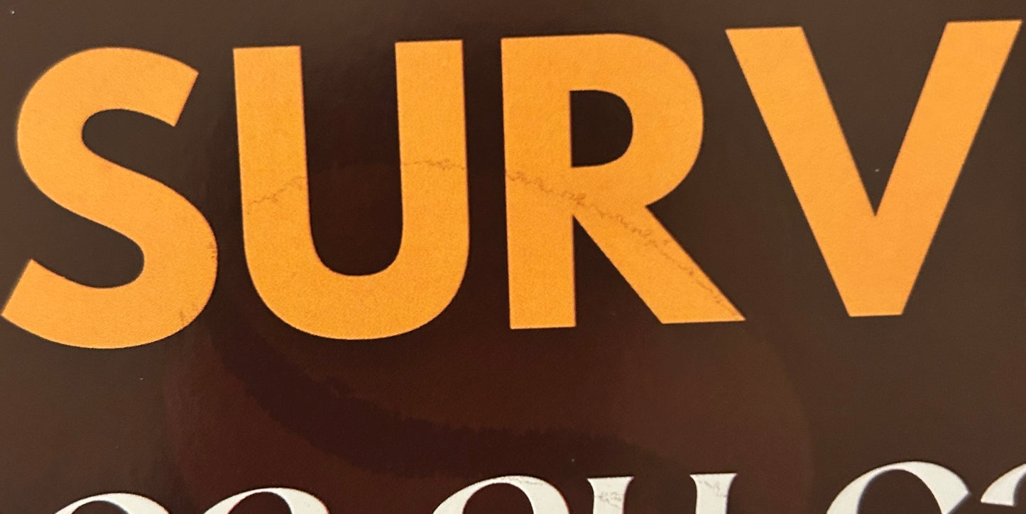 Affiche "Je survis grâce au café"