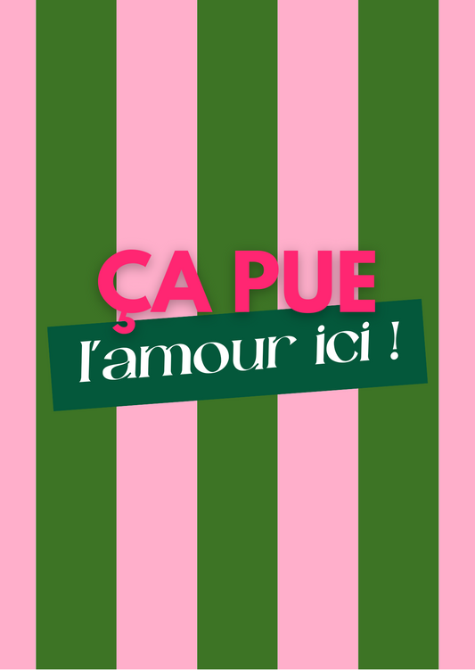 Carte Postale ça pue l'amour