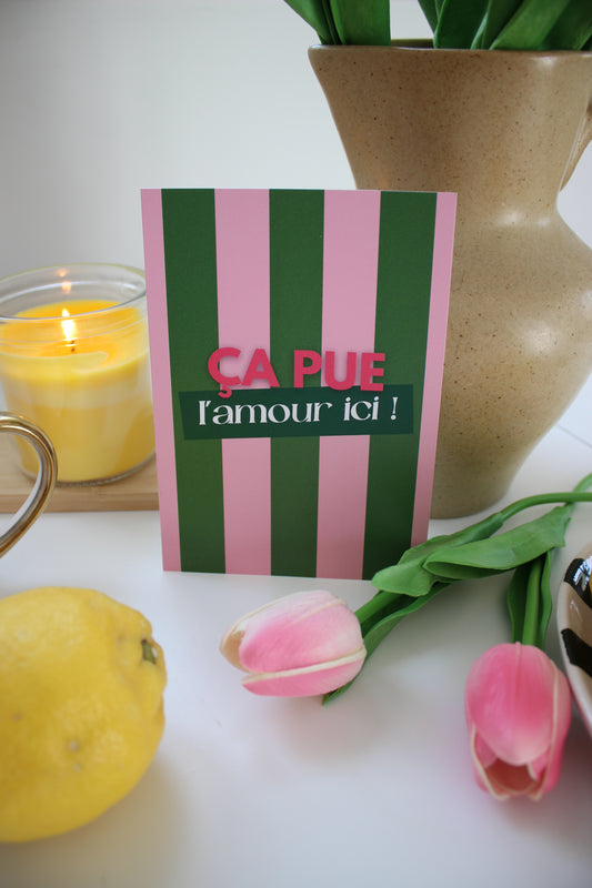 Carte Postale ça pue l'amour